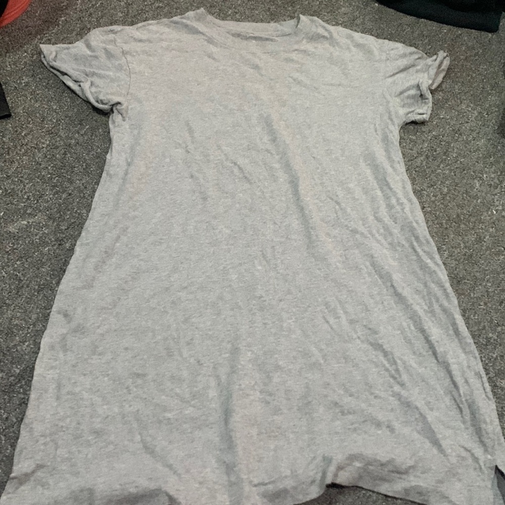 Grey t-shirt dress